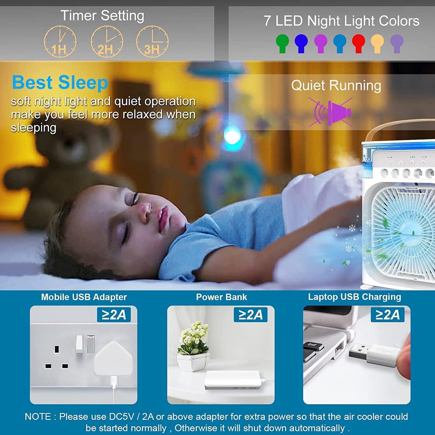 Fan Air Cooler fan USB Electric Fan
